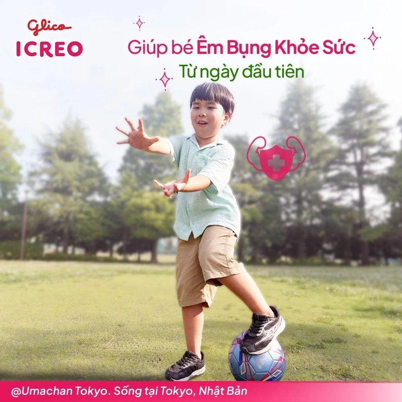 Glico ICREO bổ sung dưỡng chất cho bé