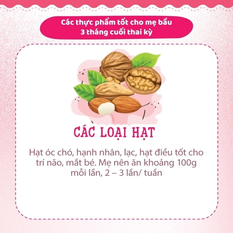 Ăn gì con tăng cân nhanh 3 tháng cuối