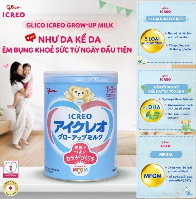 Bổ sung Grow-up Milk cho bé 15 tháng