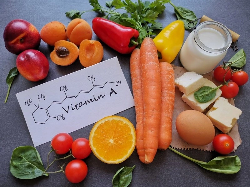 Thực phẩm bổ sung vitamin a cho bé