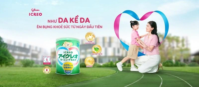 Sữa Glico ICREO bổ sung dưỡng chất cho bé
