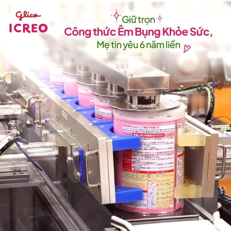 Sữa Glico ICREO Balance Milk hỗ trợ bé 0-12 tháng tuổi êm bụng, khỏe sức