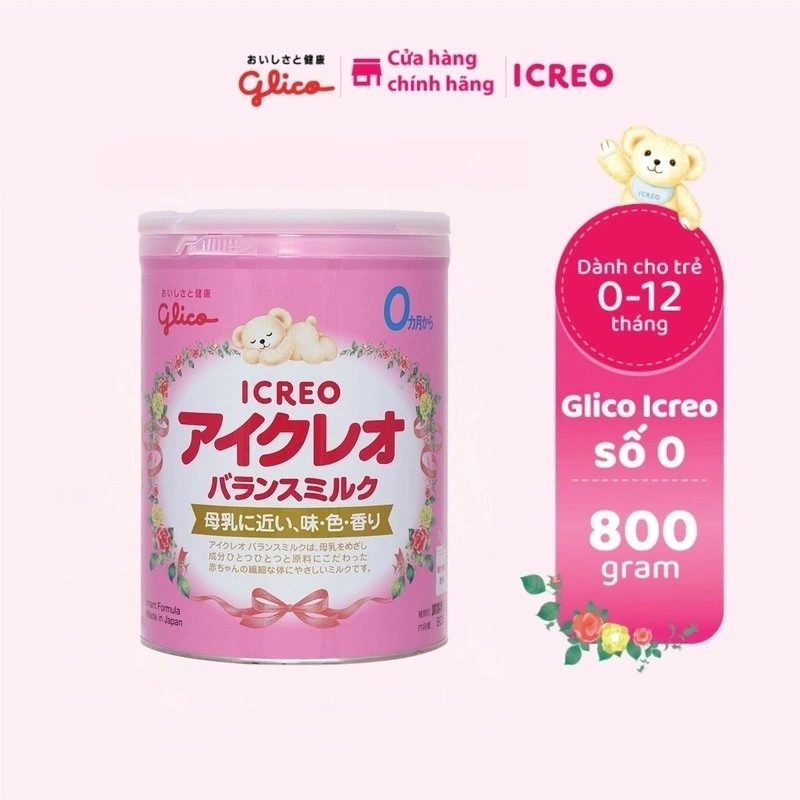 Glico ICREO Balance Milk bổ sung canxi cho trẻ sơ sinh