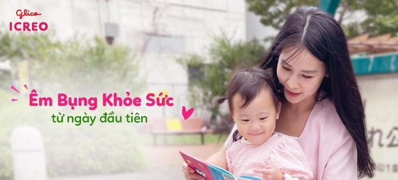 Sữa Glico ICREO giúp trẻ êm bụng khỏe sức từ ngày đầu