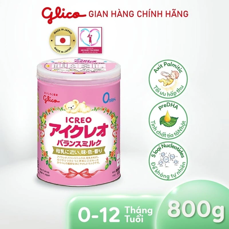 Sữa Glico số 0 Balance Milk cho trẻ 6 tháng