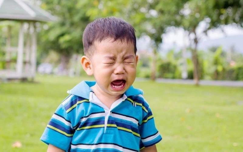 Triệu chứng trẻ khủng hoảng tuổi lên 3 như giận dữ, khóc lóc khi không được đáp ứng