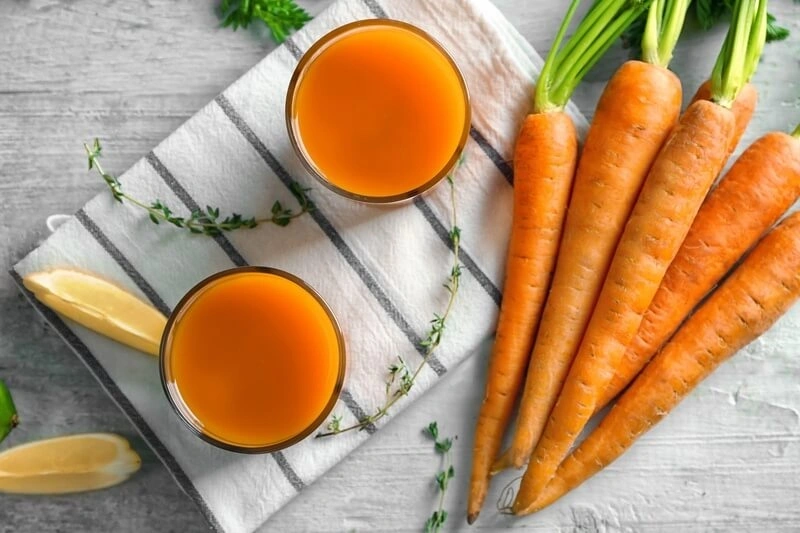 Nước ép cà rốt tốt cho bà bầu 3 tháng đầu