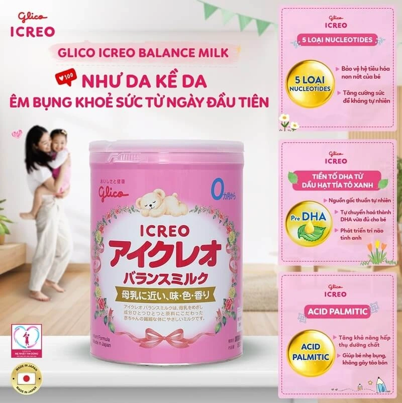 Sữa Glico ICREO Balance Milk