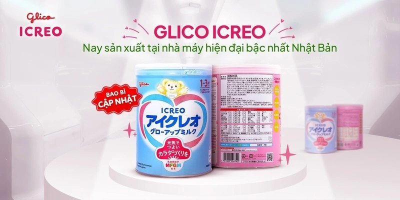 Sữa cho bé Glico ICREO Grow-up Milk chứa màng cầu béo MFGM