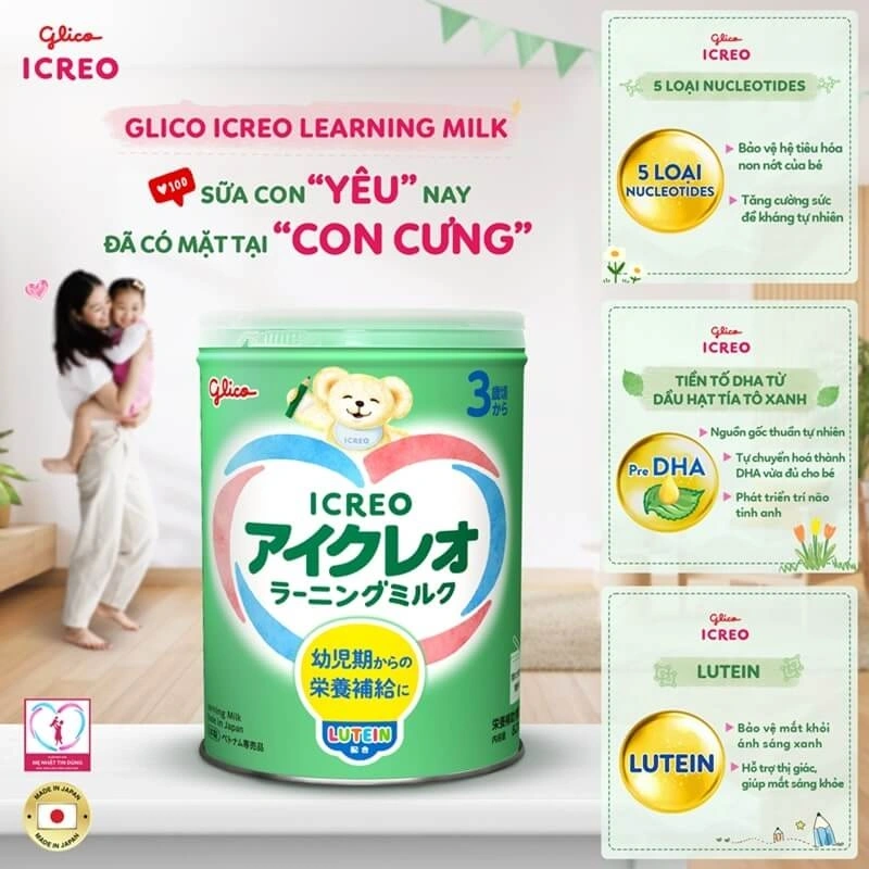 Sữa Glico Icreo Learning Milk