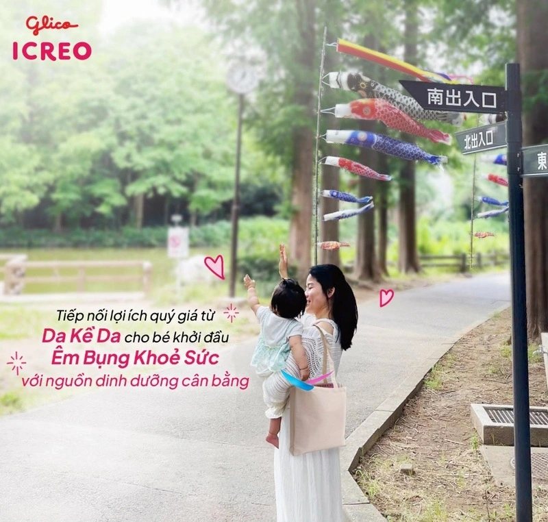 Glico ICREO hỗ trợ đề kháng cho bé