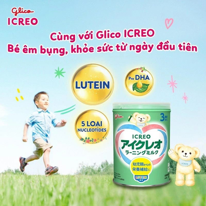 Trẻ chậm nói nên bổ sung sữa Glico ICREO