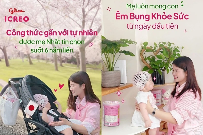 Glico ICREO giúp bé êm bụng khỏe sức