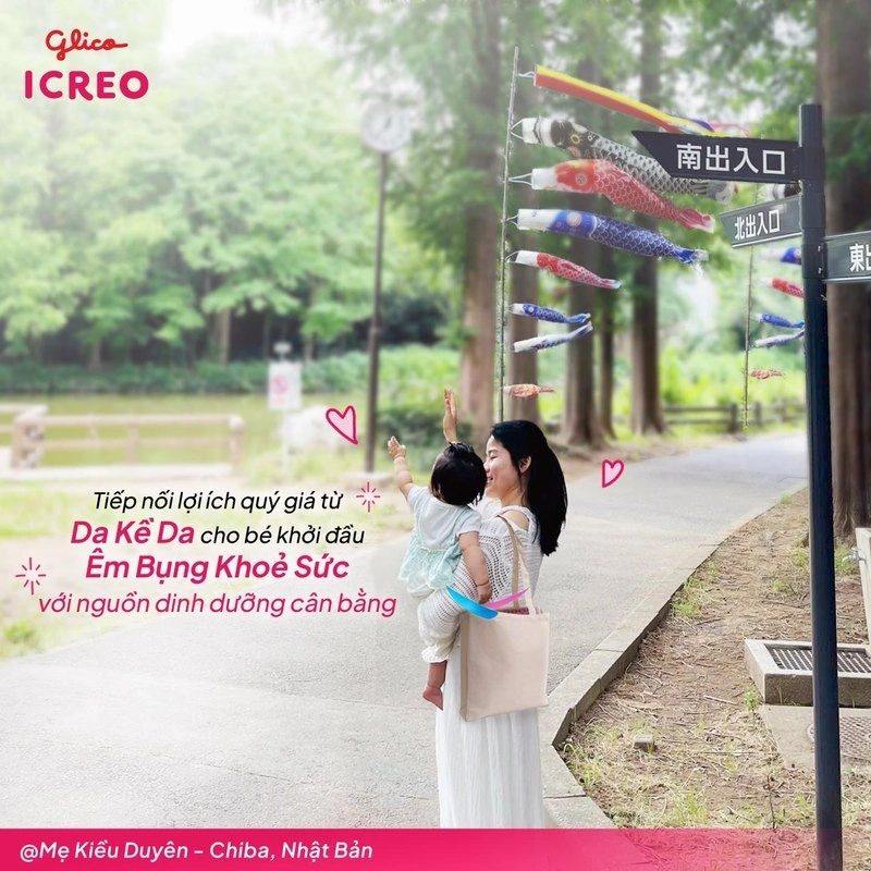 Glico ICREO bổ sung dưỡng chất cho bé