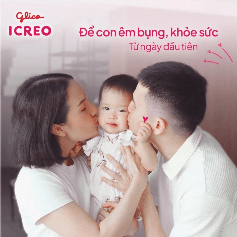 Glico ICREO với dinh dưỡng cân bằng giúp trẻ tiêu hóa tốt